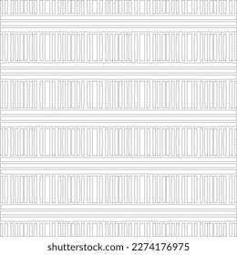 Simple curved line design.Abstract geometric black and white pattern for web page, textures, card, poster, fabric, textile.dot patterns.