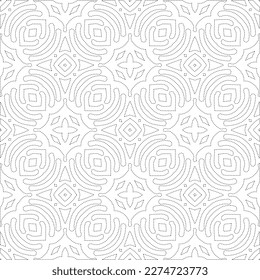 Simple curved line design.Abstract geometric black and white pattern for web page, textures, card, poster, fabric, textile.dot patterns.