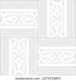 Diseño de líneas curvadas simples.Resumen de patrones geométricos en blanco y negro para páginas web, texturas, tarjetas, afiches, tela, textile.dot.