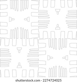 Simple curved line design.Abstract geometric black and white pattern for web page, textures, card, poster, fabric, textile.dot patterns.