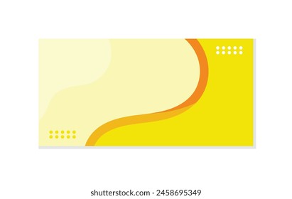 Simple patrón curvo de fondo amarillo moderno