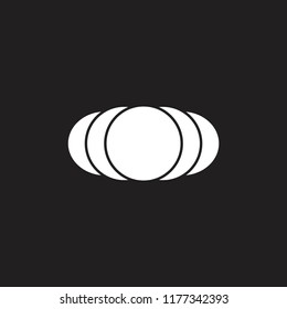 simple curves circle geometric symbol vector