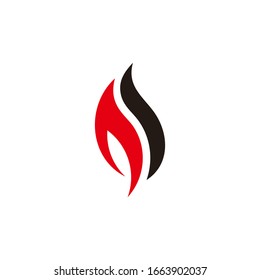 simple curves geometric smoke motion logo vector
