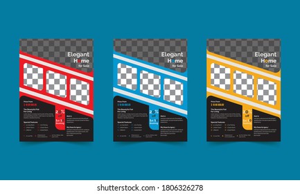 Simple and Custom Corporate Flyer Design Brochure Template. Vector illustration, report