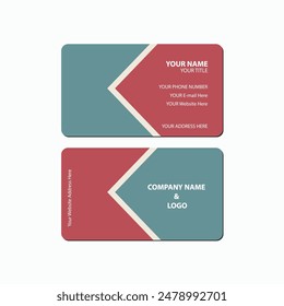 Simple Custom Design and Printing Modern Business Card Template