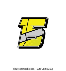 Simple Custom number for all about sports and racing number. Simple number 15