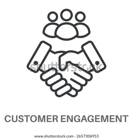 Simple Customer Engagement Design Icon, Simple Style Design Inspiration For Any Logos Interface And Purpose