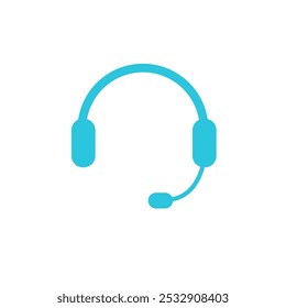Simple Customer Service Support  icon. Isolated on white background. 