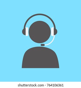 Simple Customer Service Symbol Vector Graphic Illustration Design