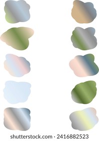 Ein einfach ausgeschnittenes, transparentes Gradientenwolkendesign-Element-Paket.