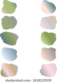 Ein einfach ausgeschnittenes, transparentes Gradientenwolkendesign-Element-Paket.