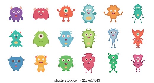 Simple Cute Abstract Monsters Drawing Vector Stock Vector (Royalty Free ...