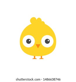 A simple cute adorable and fun chick logo/illustration.