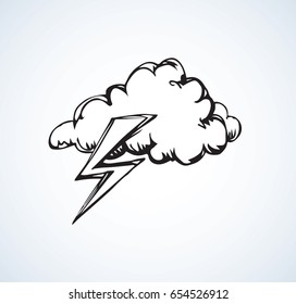 Simple cute air Heaven template on light backdrop. Freehand linear black ink hand drawn picture emblem sketchy in art retro scribble comic graphic style pen on paper with space for text