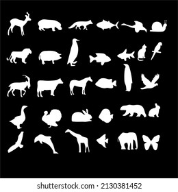 simple cute animal icons suitable for animal lovers