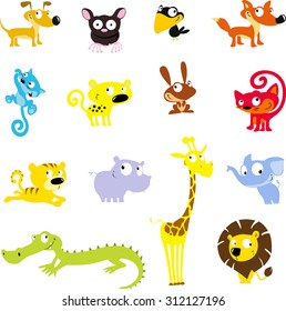 simple cute animal symbol - vector icon illustration