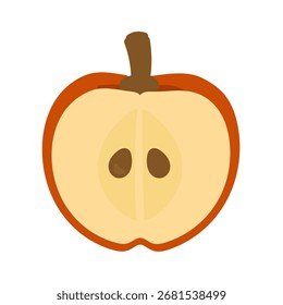 Einfaches süßes Apfel-Illustrationsmaterial