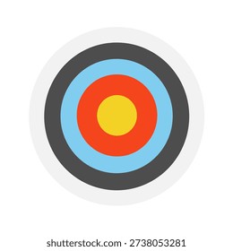 Simple and cute archery target illustration