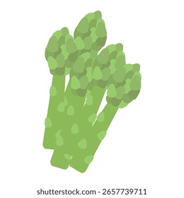 Simples bonito aspargos ilustração material