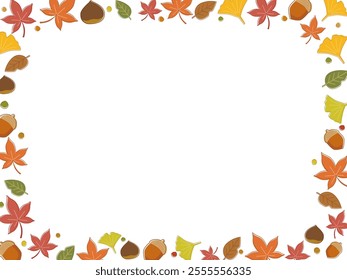 Simple and cute autumn frame