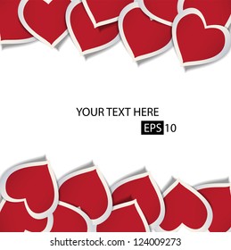 Simple cute background on valentine's day
