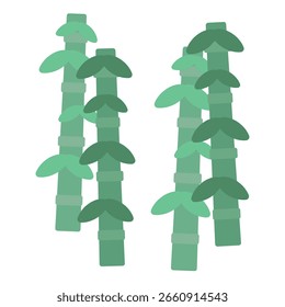 Material lindo simple de la ilustración del bambú