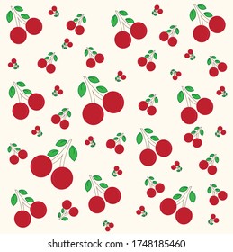 A simple cute berry pattern