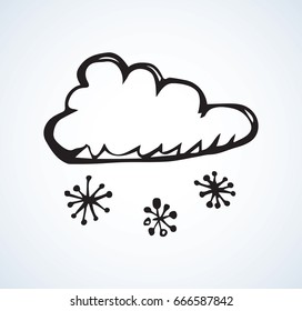 Simple cute border emblem design. Heaven element template on light backdrop. Freehand outline grey ink hand drawn picture logo sketchy in artistic retro scribble contour graphic style pen on paper