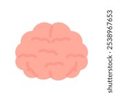 Simple and cute brain illustration