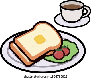 Simple And Cute Breakfast Clipart