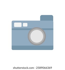 Simple cute camera illustration material