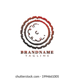 diseño del logotipo de la rueda del coche simple y lindo icono de dibujos animados ilustración vectorial moderna