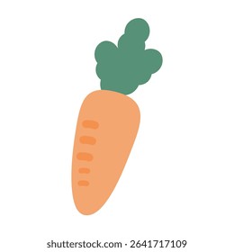 Simple cute carrot illustration material