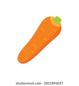 Simple and cute carrot vector illustration