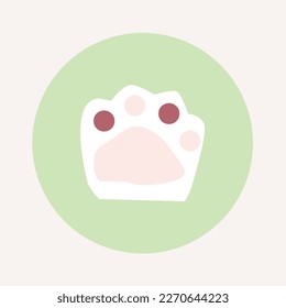 Simple and Cute Cat Highlight Icon Vector