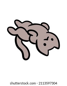 Simple and cute cat vector drawings