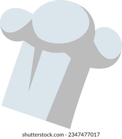 Simple and cute chef hat vector illustration