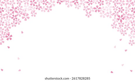 Fundo de quadro de flor de cerejeira simples e bonito