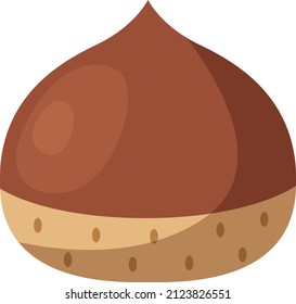 Ilustración de castañas simple y linda