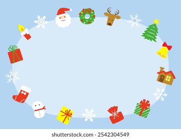 Simples e bonito quadro ilustração de Natal