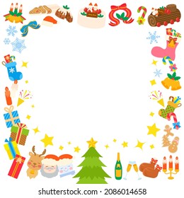 It is a simple and cute Christmas illustration.