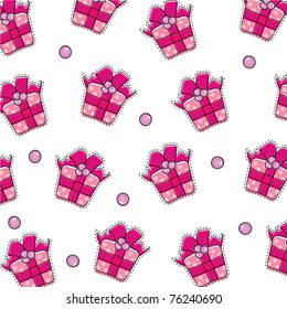 simple and cute Christmas present wallpaper design