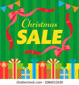 A simple and cute Christmas sale frame material.