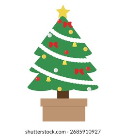 Un árbol de Navidad simple y lindo