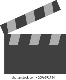 
Simple and cute clapperboard icon illustration
