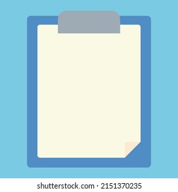 Simple And Cute Clipboard Illustration 