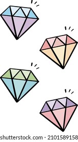 simple y lindo vector de diamantes, joyería