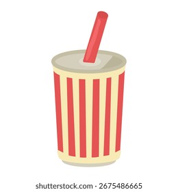 Material de ilustración de bebida linda simple