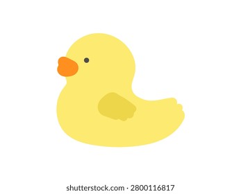 Simple and cute duck illustration
