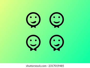 simple emoticono lindo para la ubicación o el lugar con el icono de la cara de sonrisa